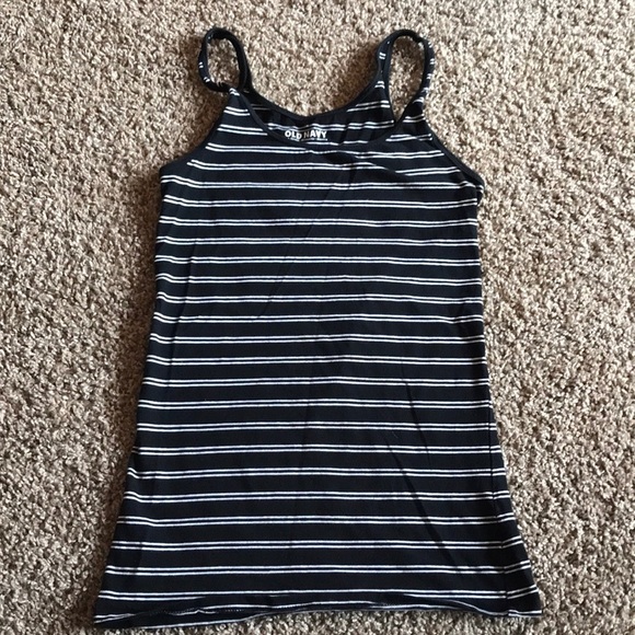 Old Navy Tops - Old Navy Black and White Striped Tank Top
